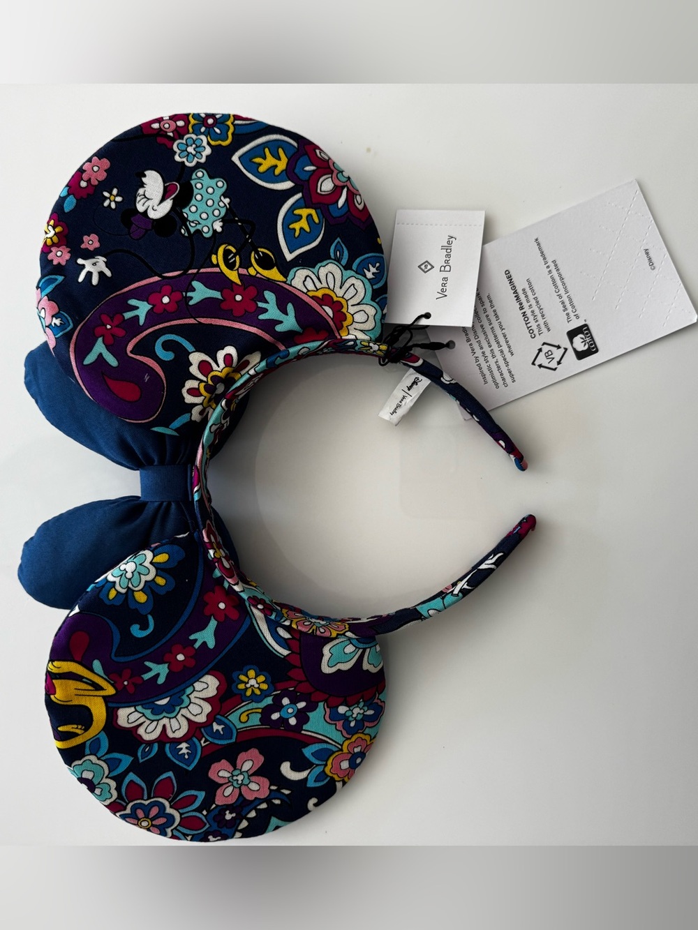 Vera Bradley x Disney Sensational Six Paisley Minnie Mouse Ear Headband NWT - Picture 2 of 5